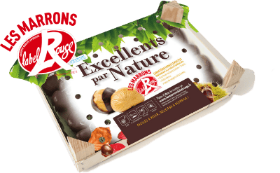 cagette de marrons provenant du label Rouge