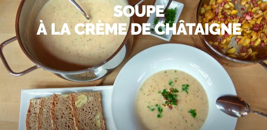 image de la recette Soupe à la farine de châtaigne